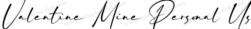 Valentine Mine Personal Use字体转换